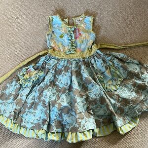 Mustard pie dress 4T